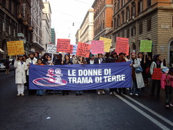 Roma - Manifestazione contro la violenza sulle donne