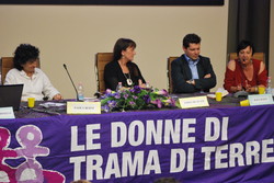 Tardo pomeriggio: tavola rotonda. Da sinistra: Paola Berni, Emma De Zuani, Raul Daoli, Tiziana Dal Pra