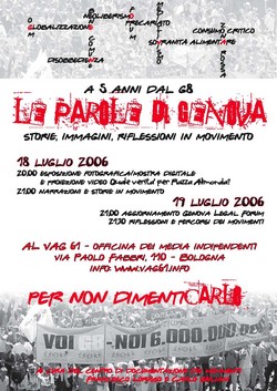 Le parole di Genova